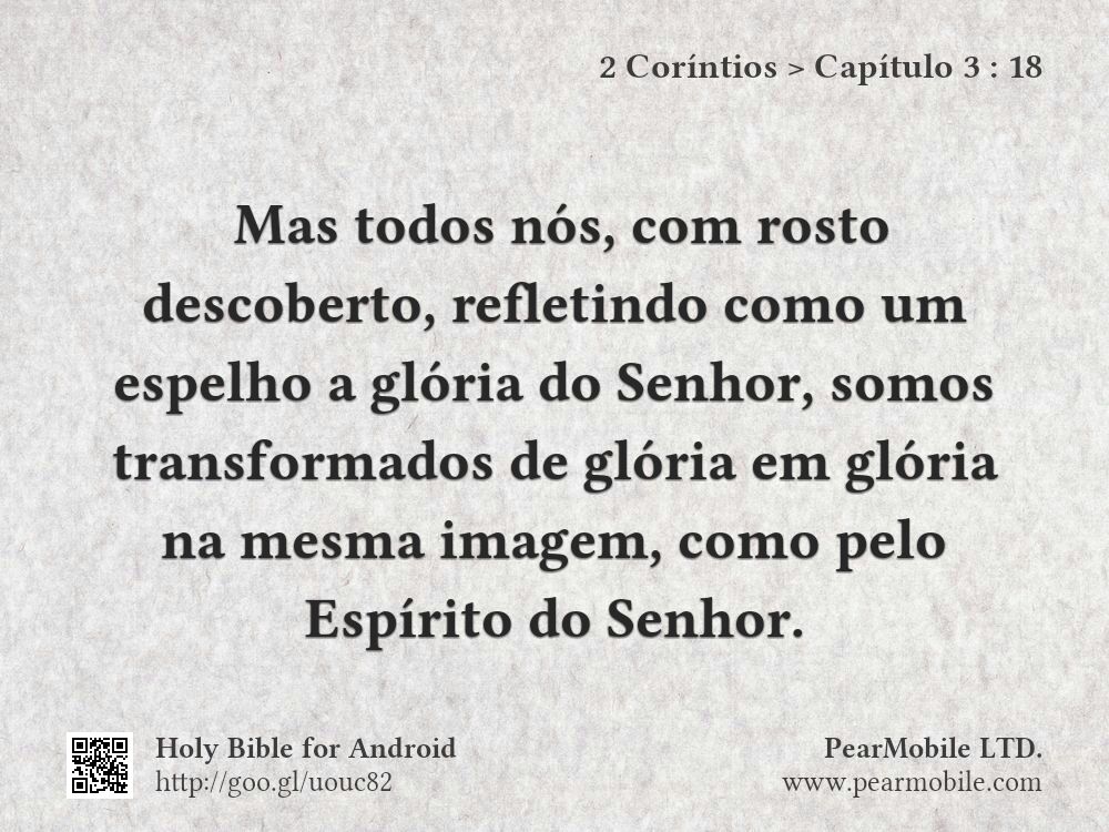 2 Coríntios, Capítulo 3:18